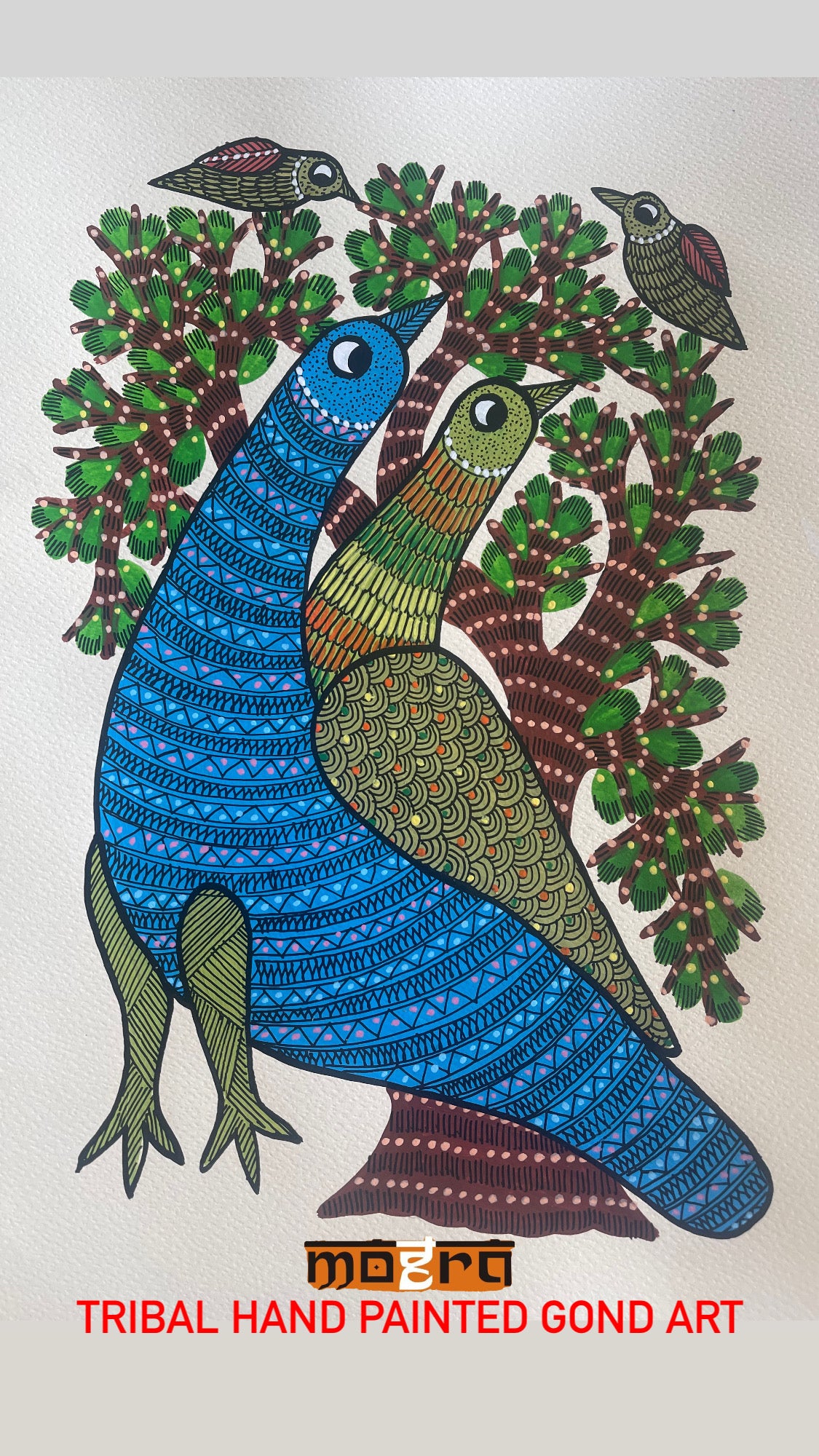 GOND PAINTINGS , HANDPAINTED