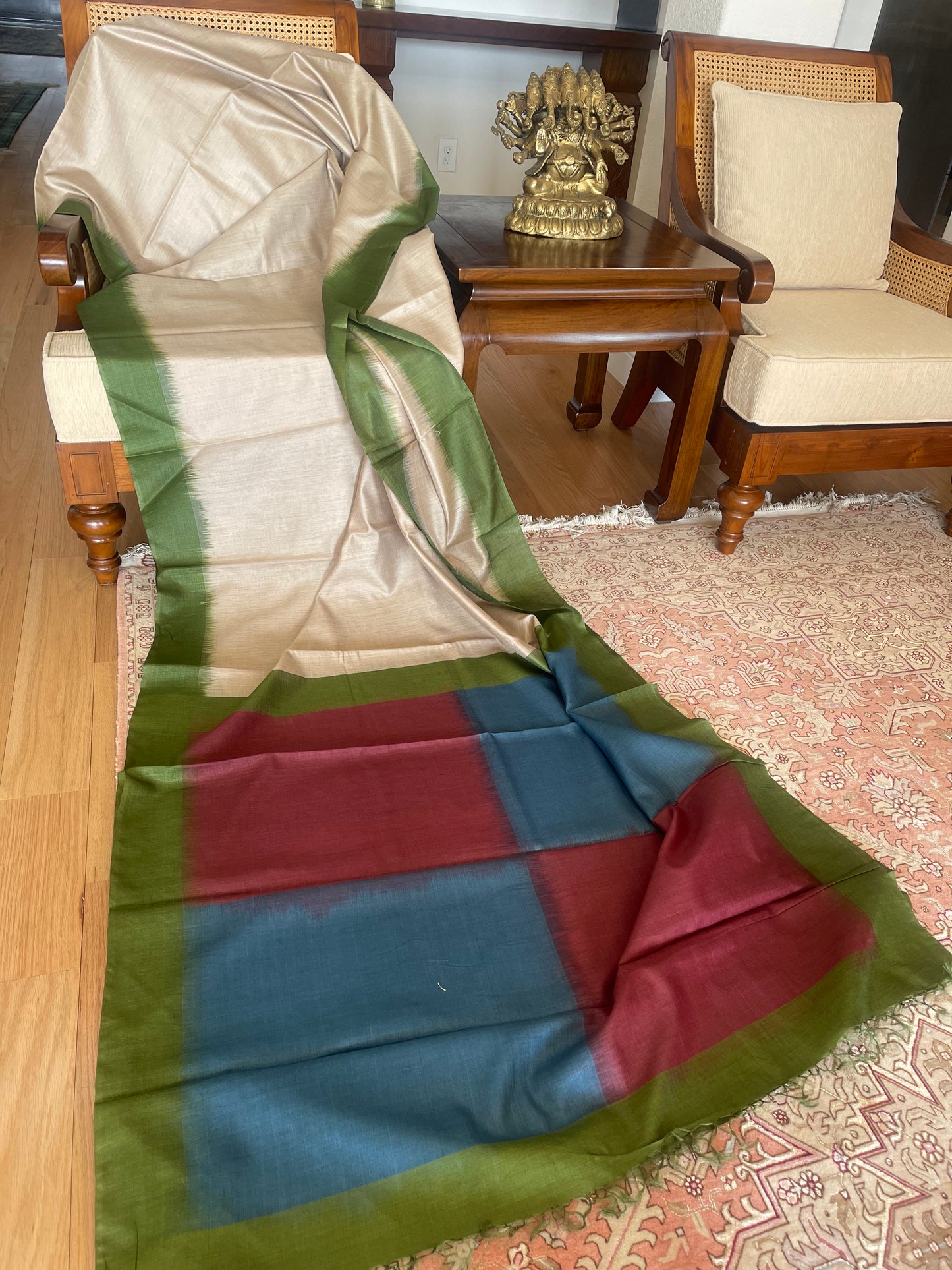 Handwoven Tussar silk saree