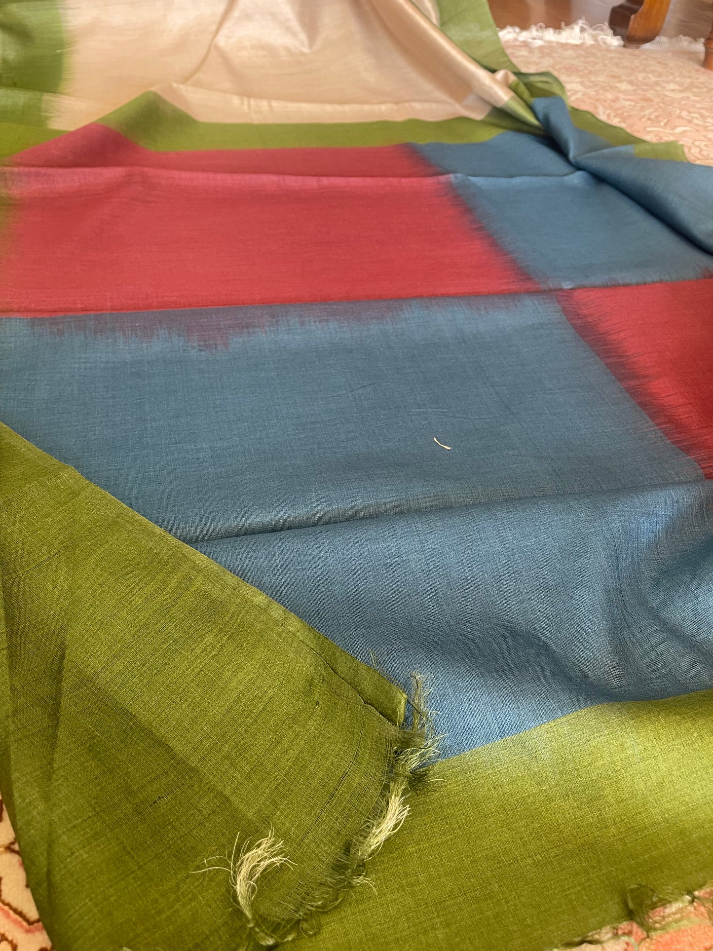 Handwoven Tussar silk saree