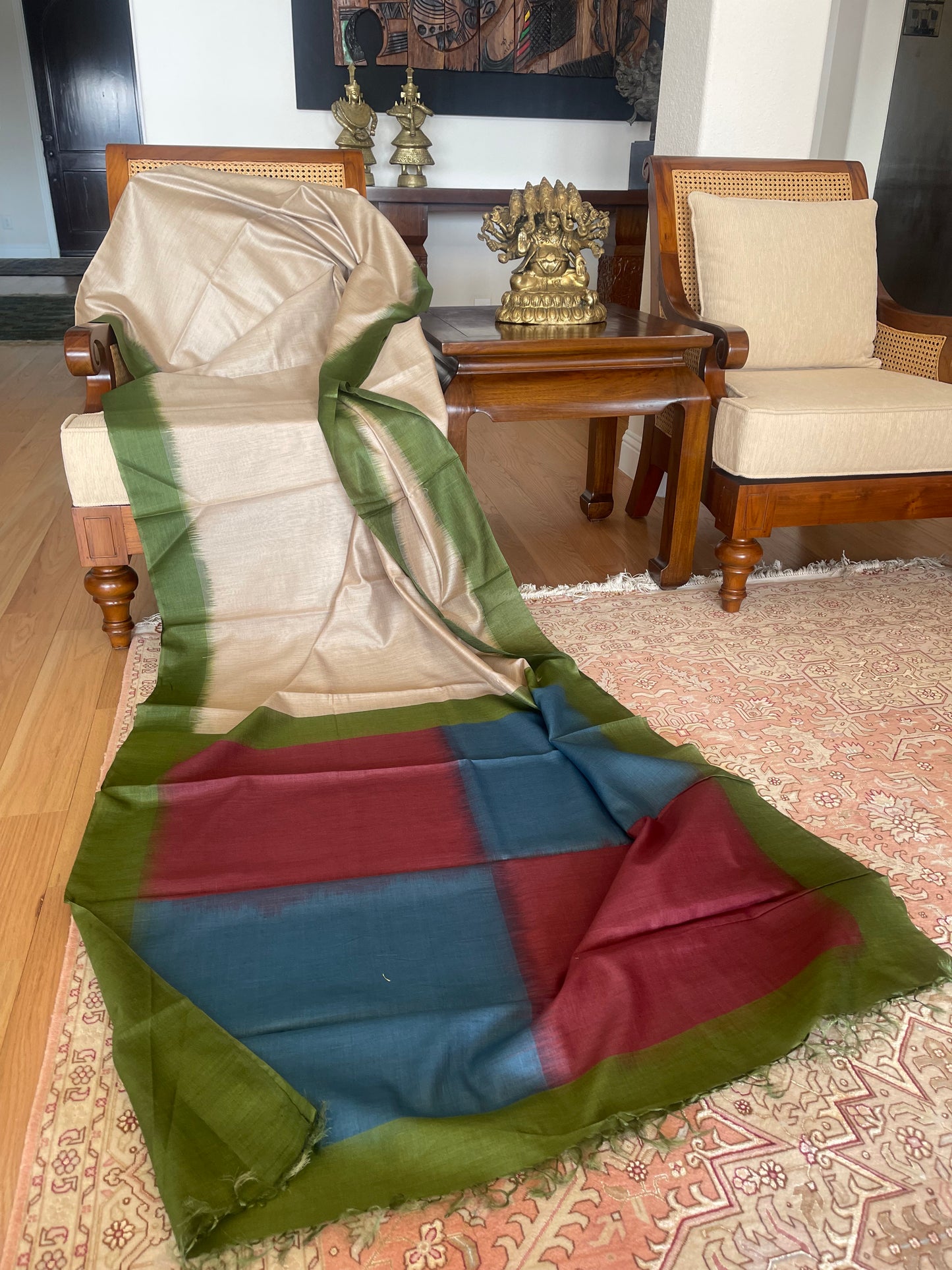Handwoven Tussar silk saree