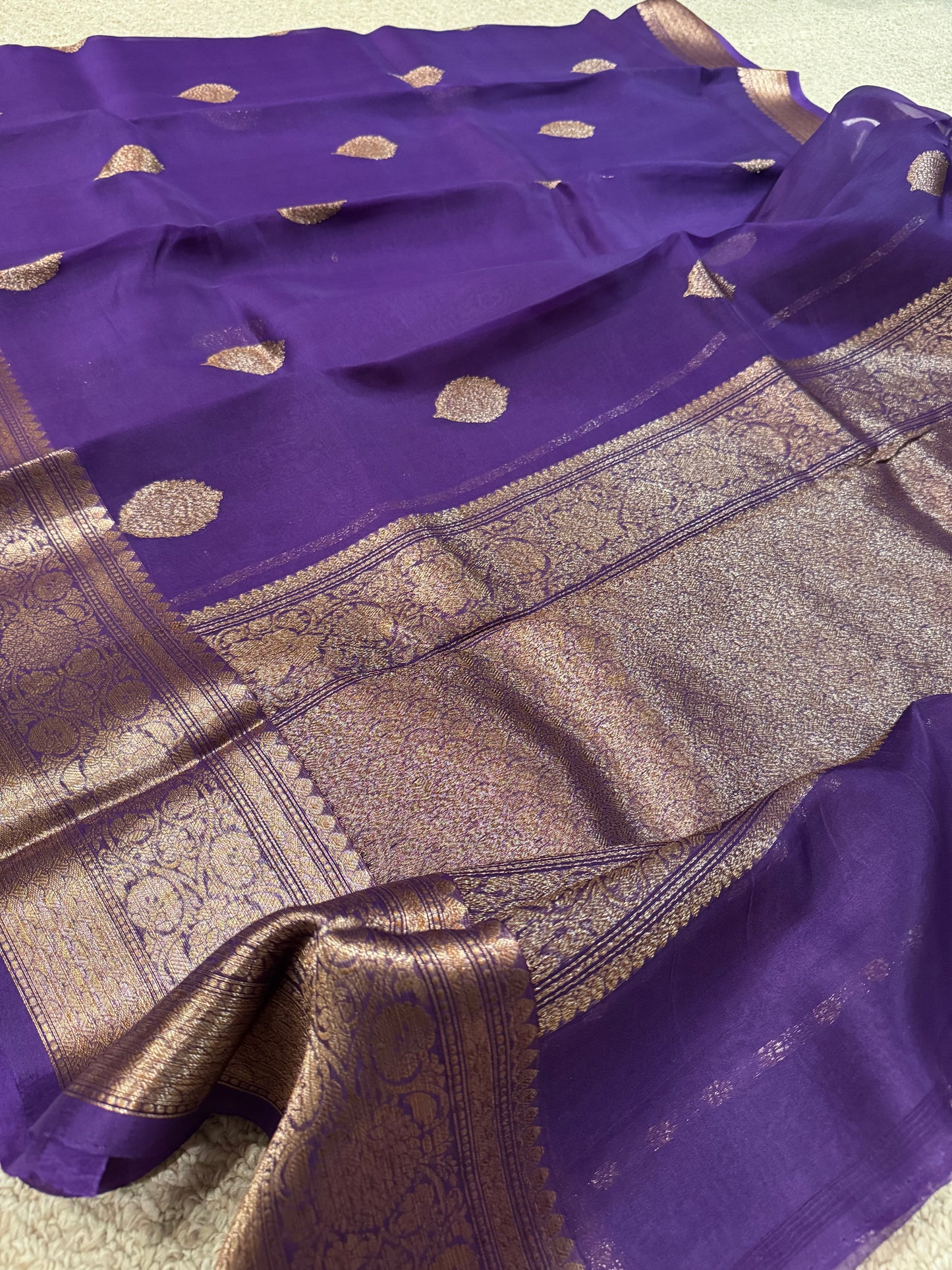 Noor - a handwoven silk organza BANARASI saree