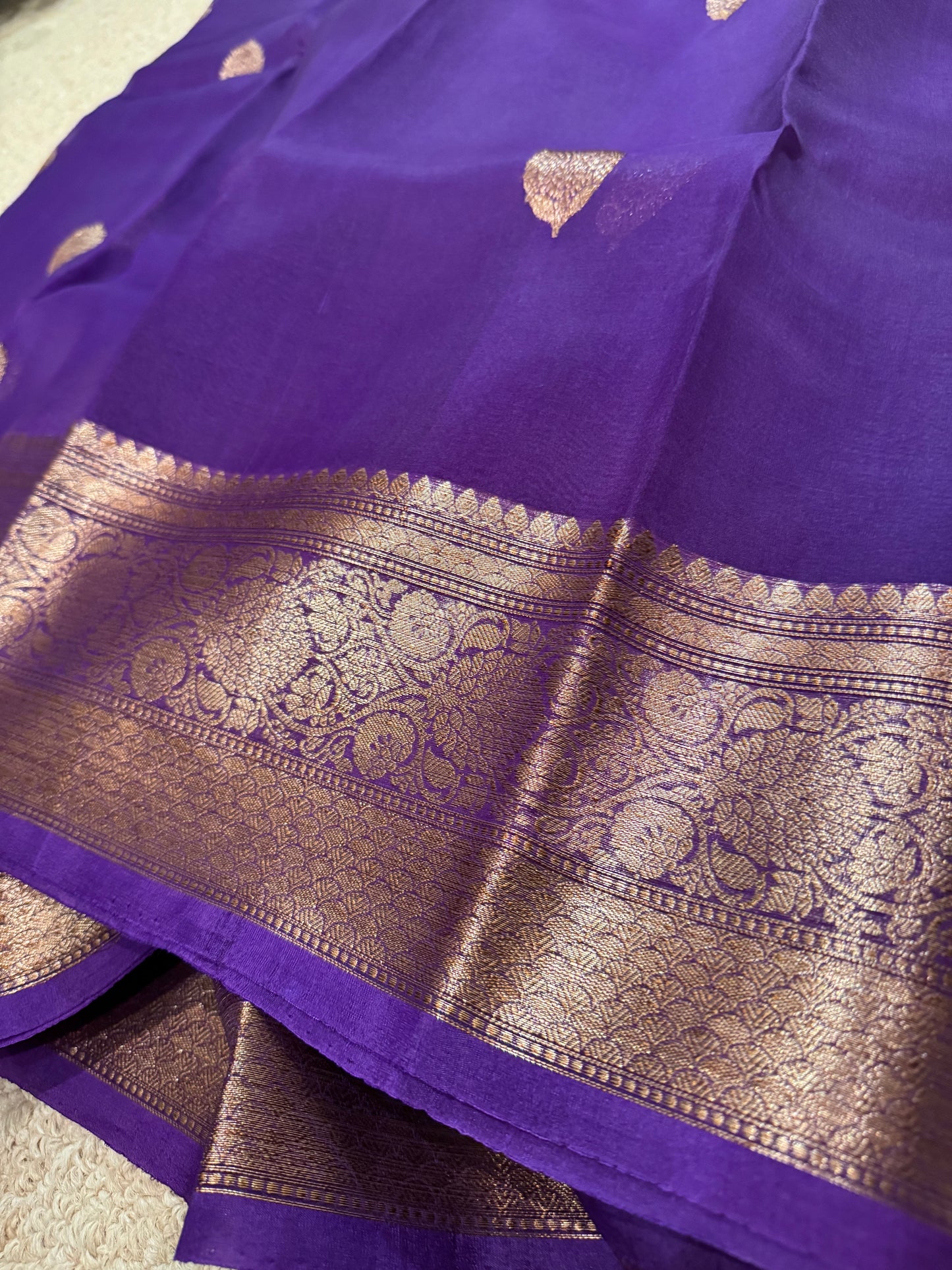 Noor - a handwoven silk organza BANARASI saree