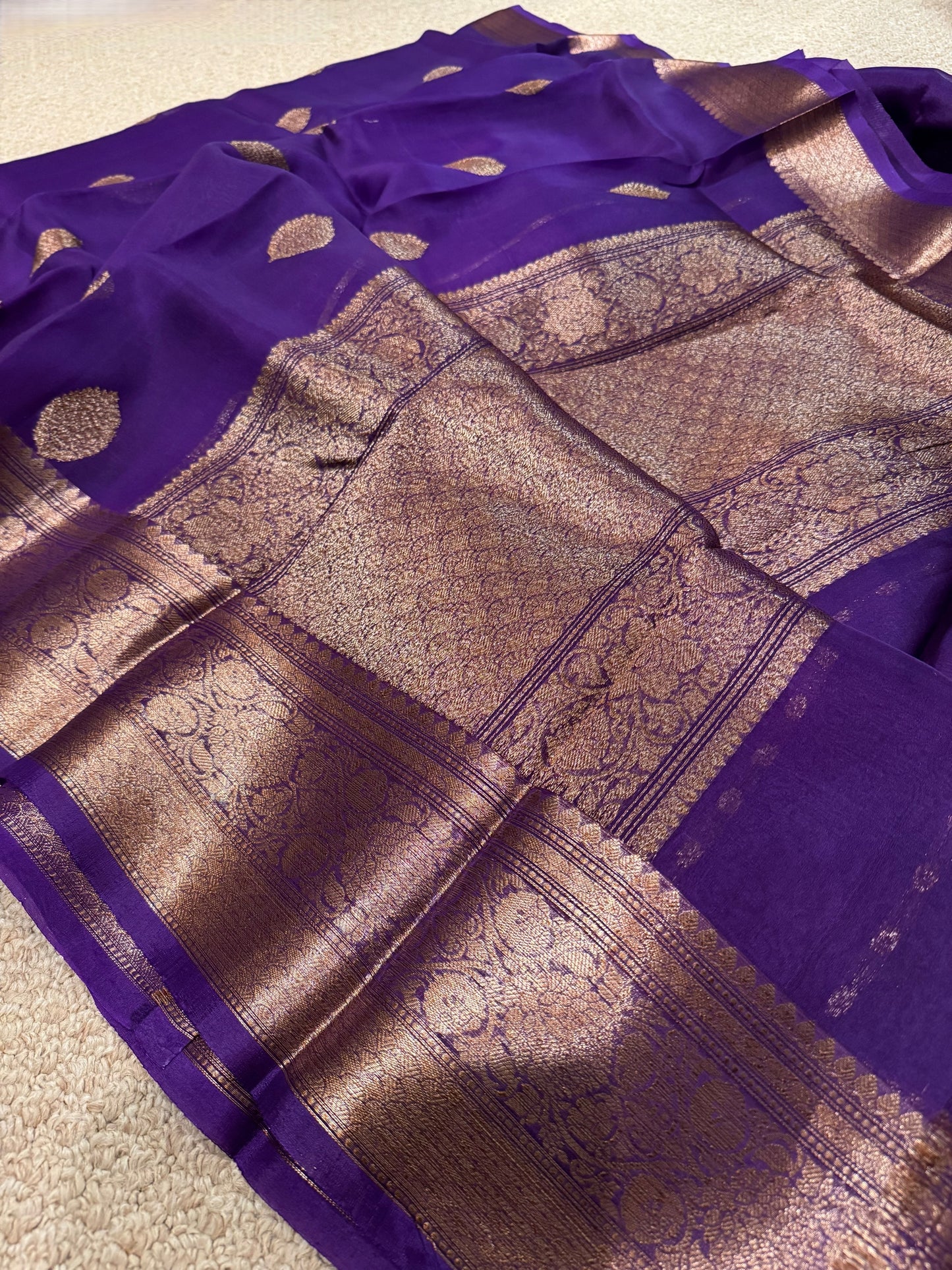 Noor - a handwoven silk organza BANARASI saree