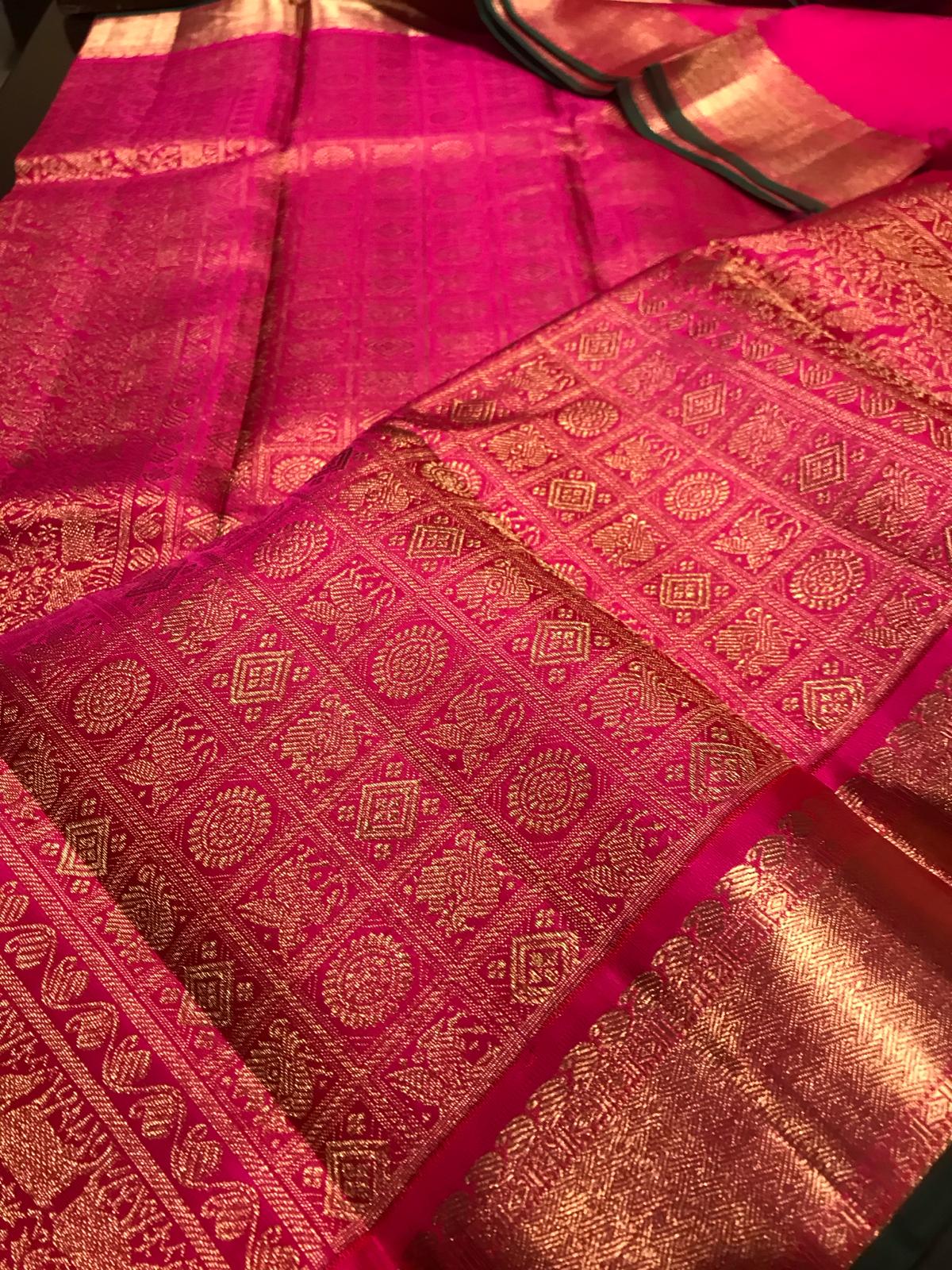 Handwoven Pure silk Kanchipuram Saree - Heritage. Reimagined.