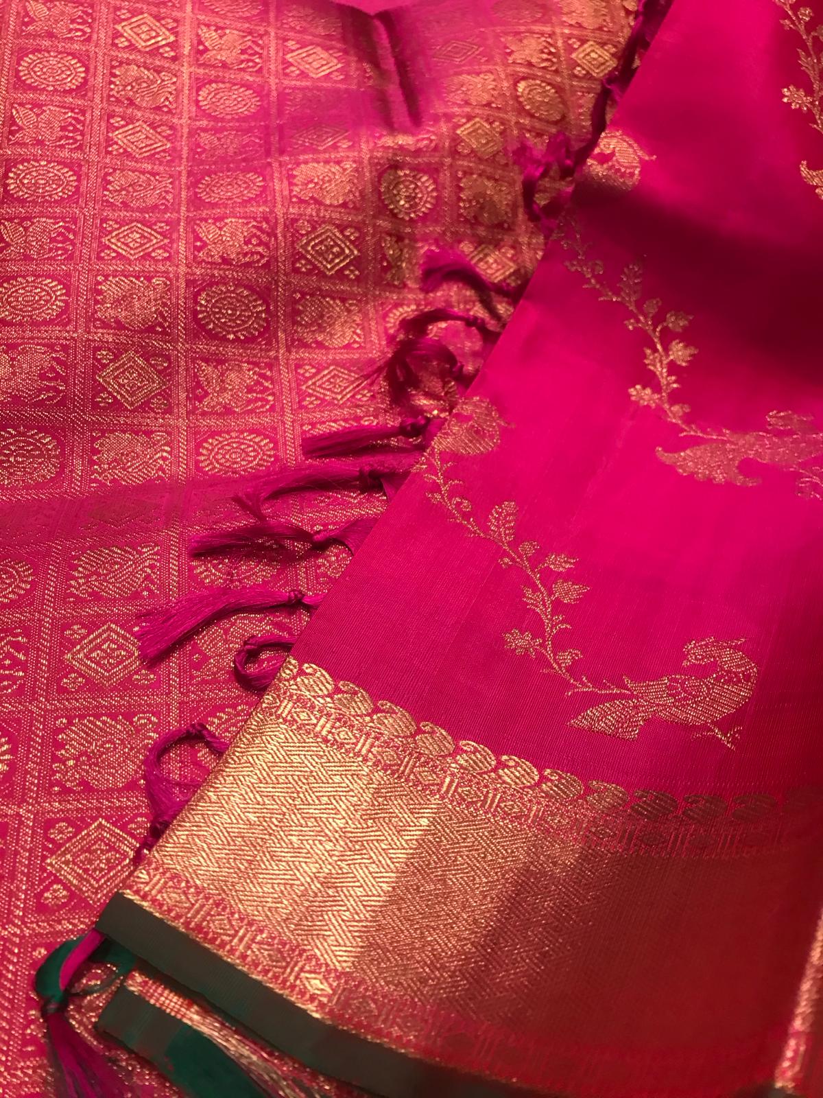 Handwoven Pure silk Kanchipuram Saree - Heritage. Reimagined.