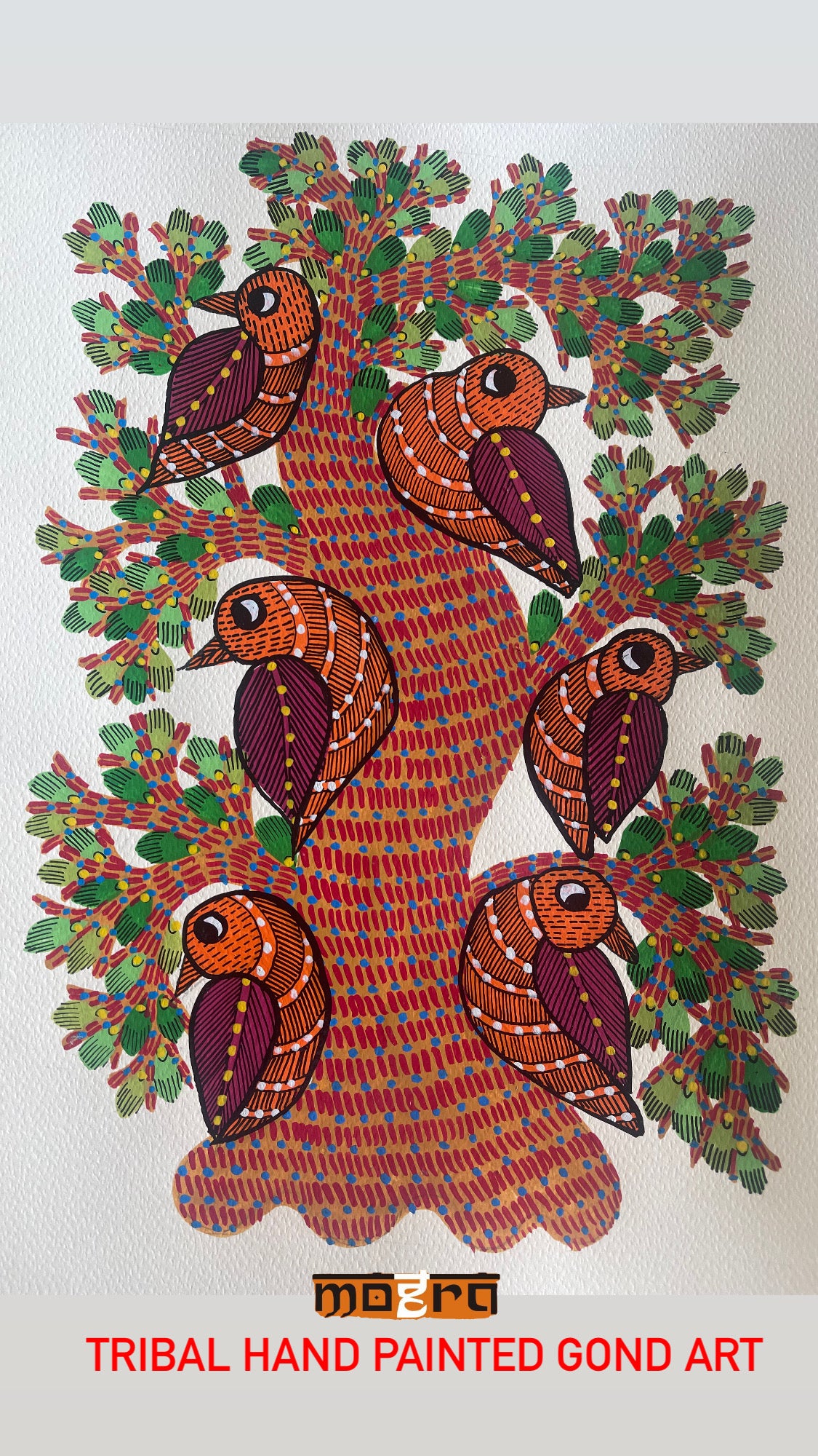 GOND PAINTINGS , HANDPAINTED