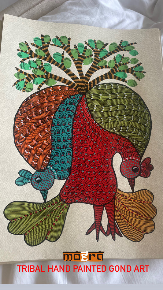 GOND PAINTINGS , HANDPAINTED