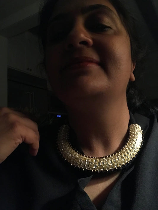 White Kundan Neck Choker from Rajasthan The Soft Power of White.