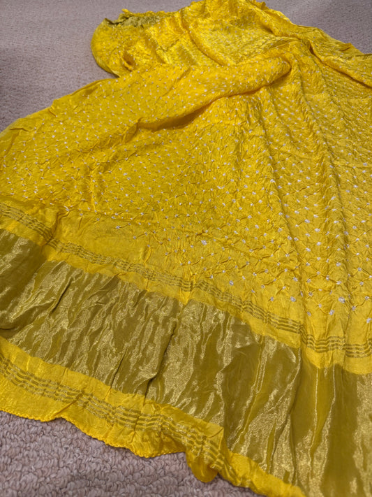 BANDHINI -  hand tied and dyed silk dupatta