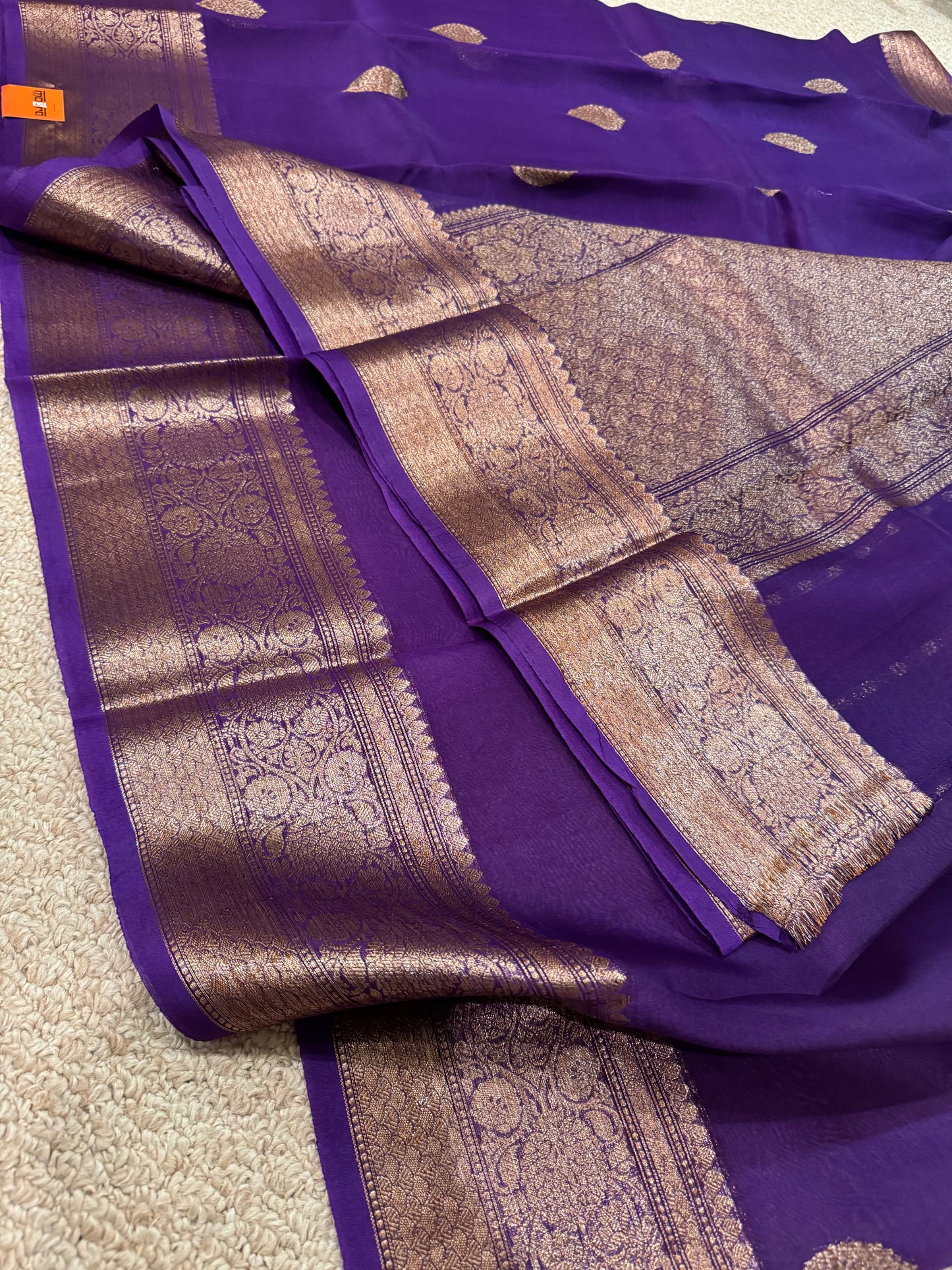 Noor - a handwoven silk organza BANARASI saree