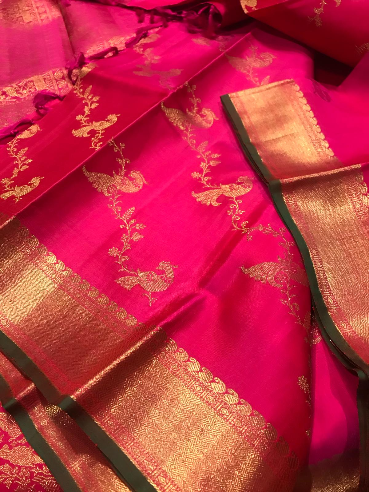 Handwoven Pure silk Kanchipuram Saree - Heritage. Reimagined.